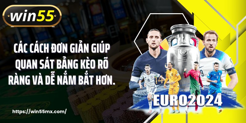 Các cách đơn giản giúp quan sát bảng kèo rõ ràng và dễ nắm bắt hơn.