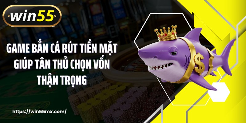 Game bắn cá rút tiền mặt giúp tân thủ chọn vốn thận trọng